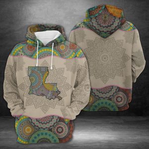 Awesome Louisiana Mandala H18515 – All Over Print Unisex Hoodie