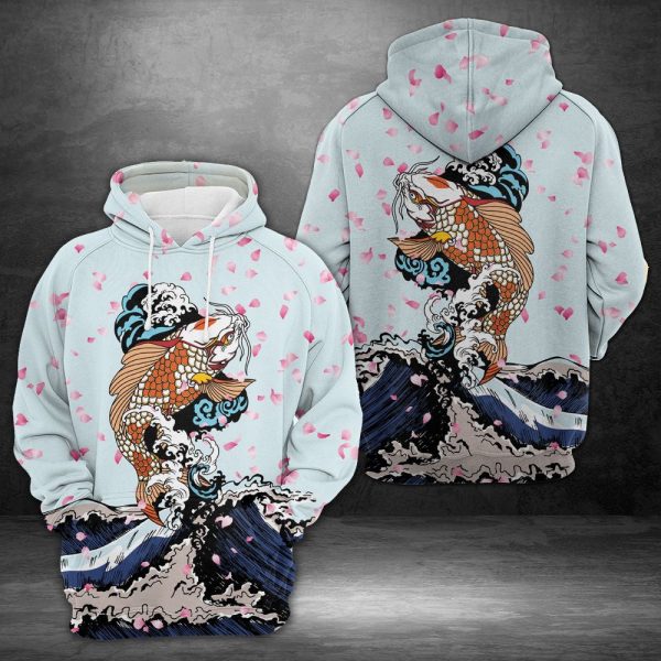 Amazing Koi HT04905 – All Over Print Unisex Hoodie